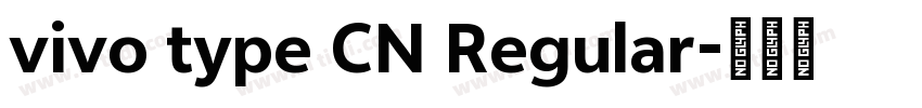 vivo type CN Regular字体转换